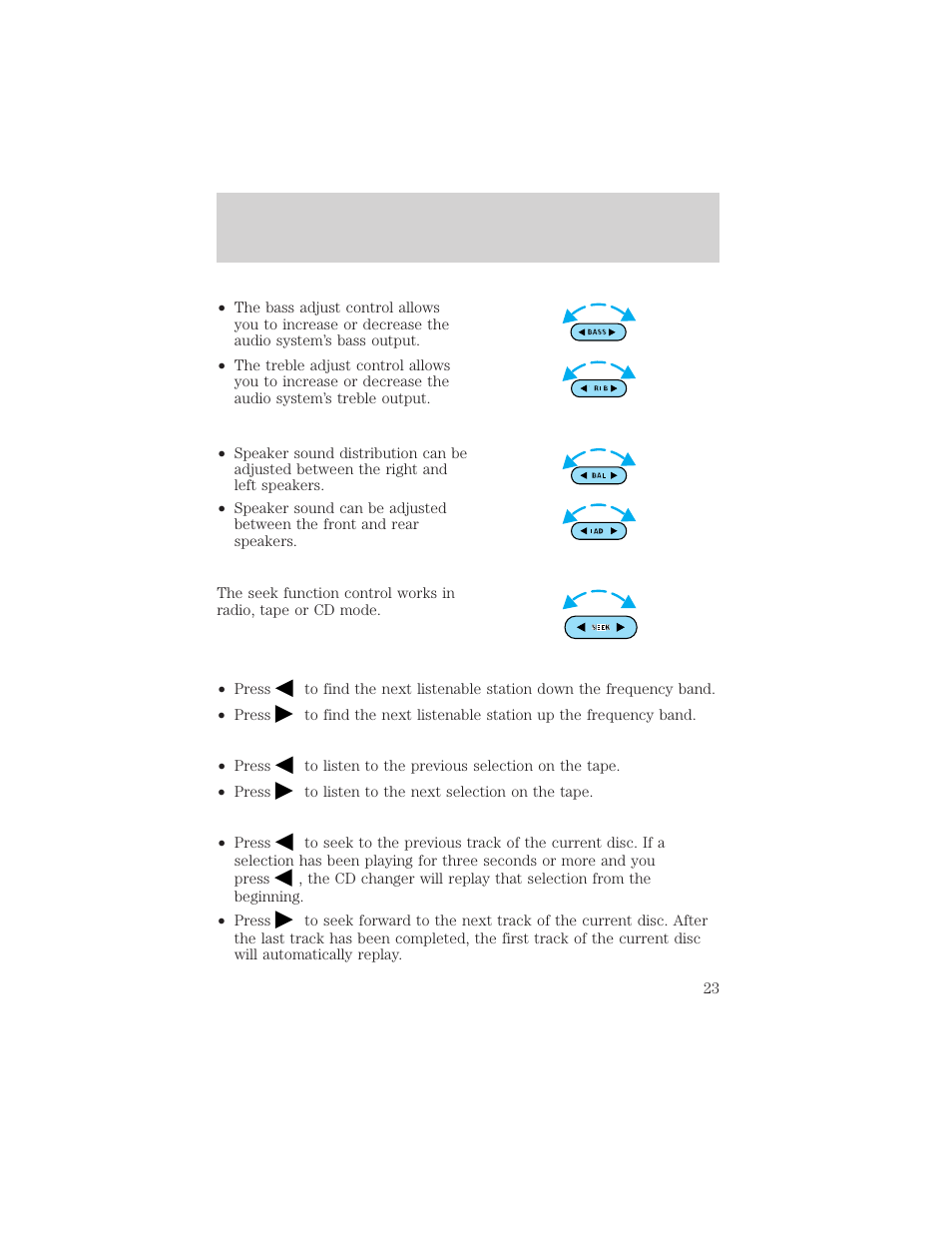 Entertainment systems | FORD 2002 Taurus v.3 User Manual | Page 23 / 240