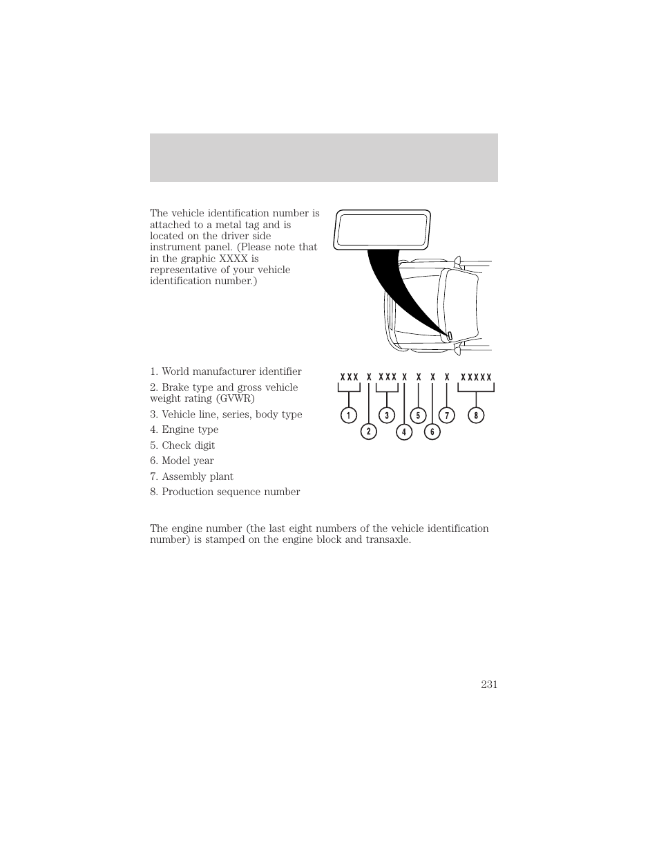 Maintenance and specifications | FORD 2002 Taurus v.3 User Manual | Page 231 / 240