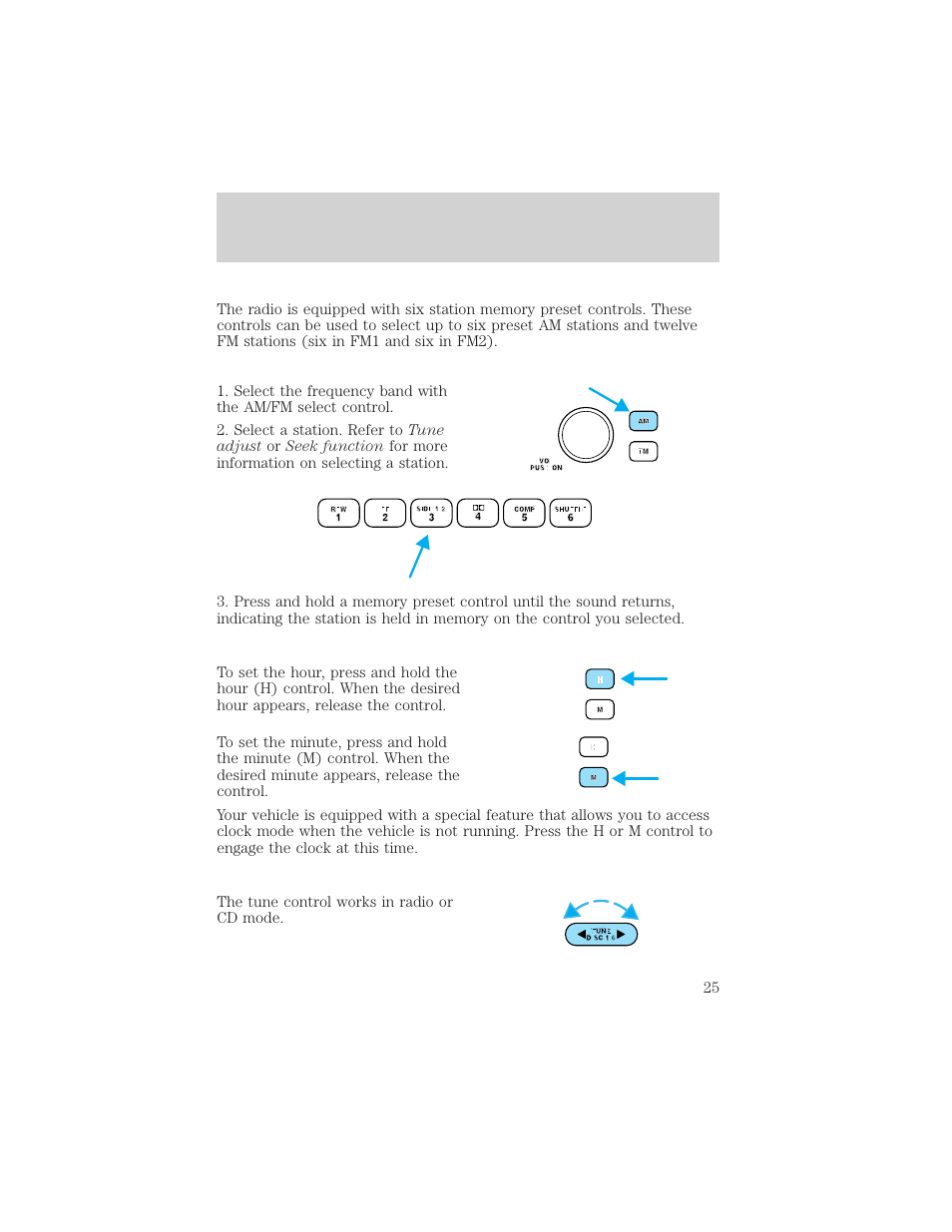 Entertainment systems | FORD 2002 Taurus v.3 User Manual | Page 25 / 240