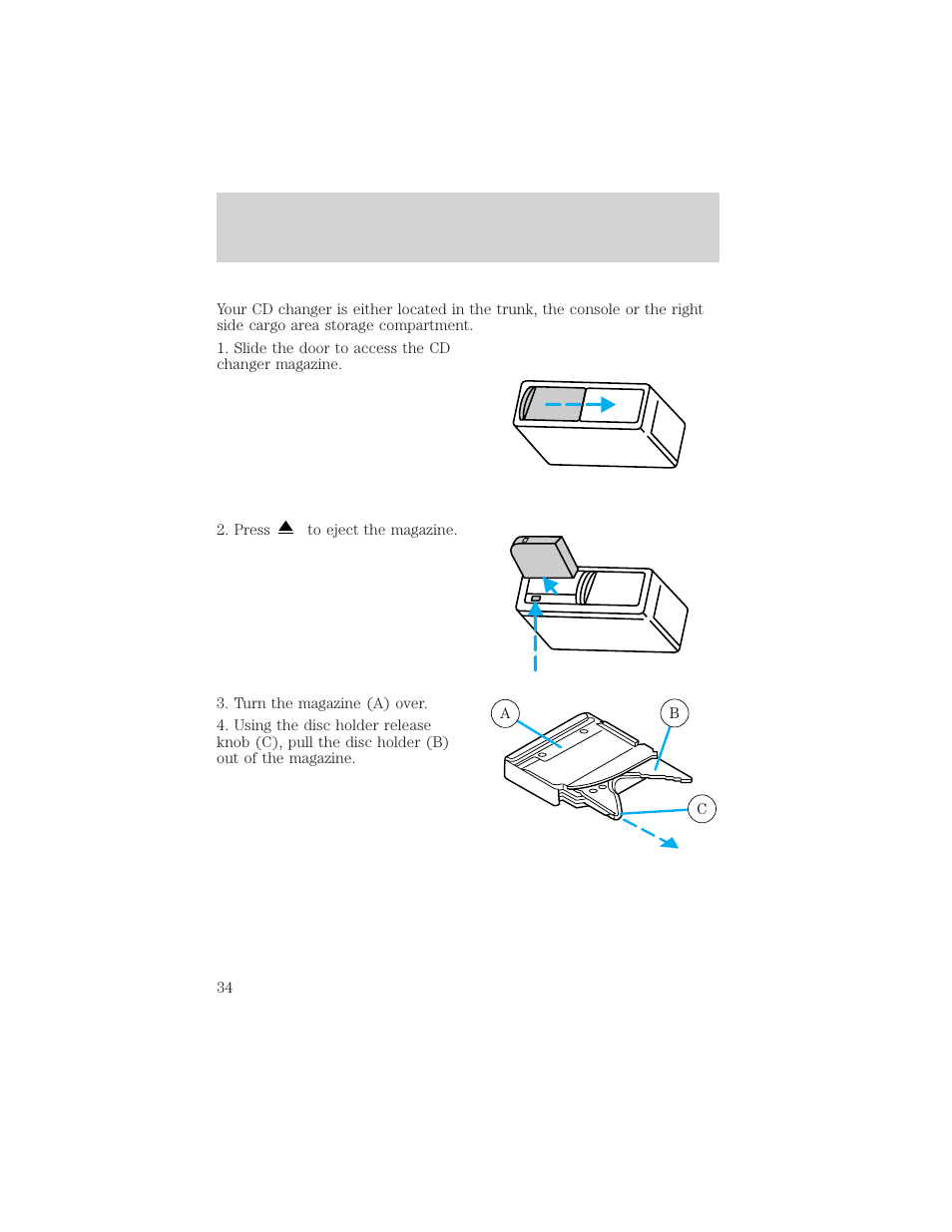 Entertainment systems | FORD 2002 Taurus v.3 User Manual | Page 34 / 240