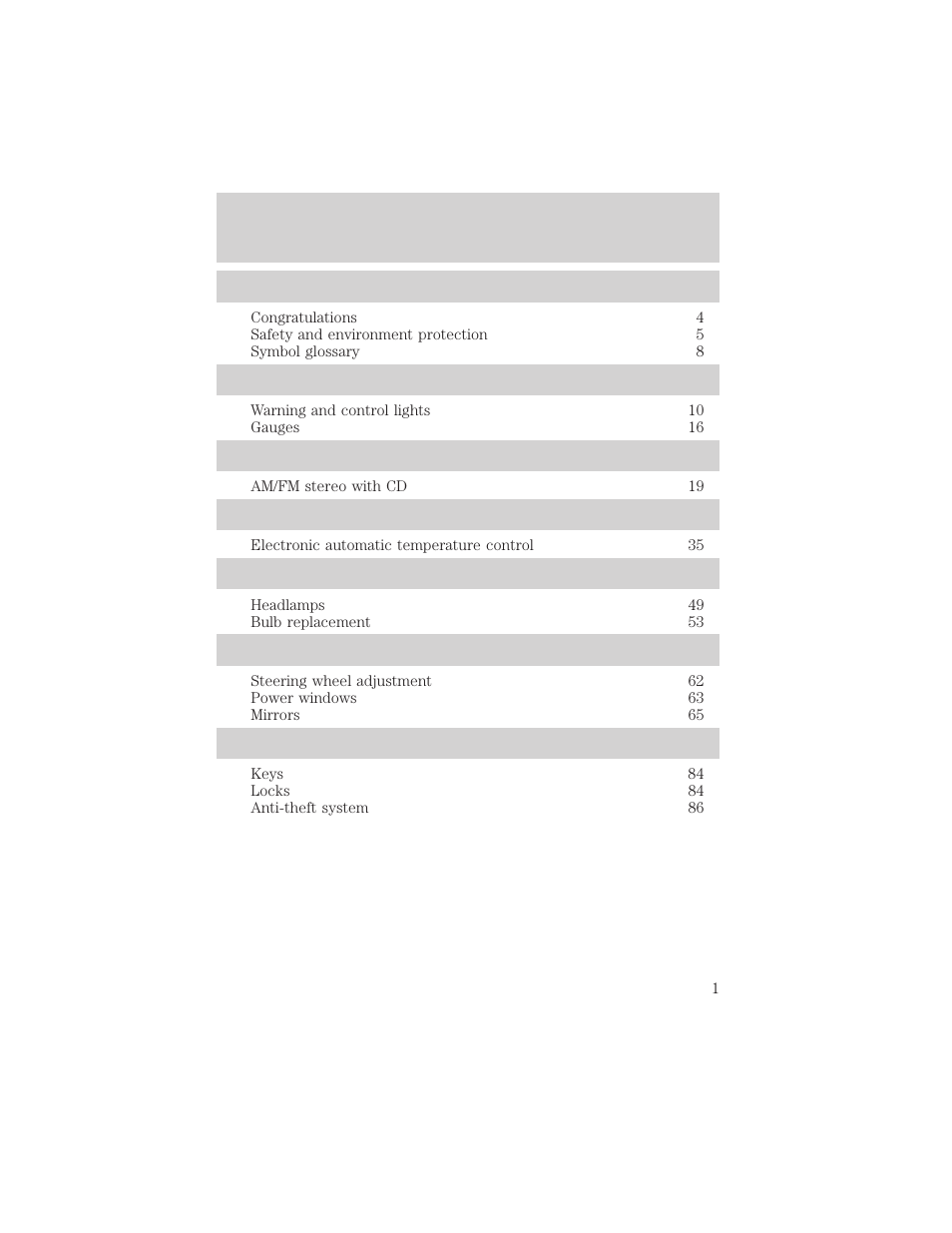 FORD 2002 Thunderbird v.1 User Manual | 248 pages