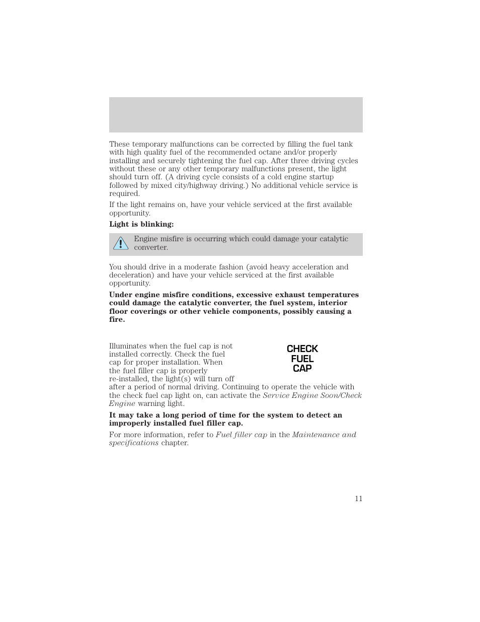 Instrument cluster | FORD 2002 Thunderbird v.1 User Manual | Page 11 / 248