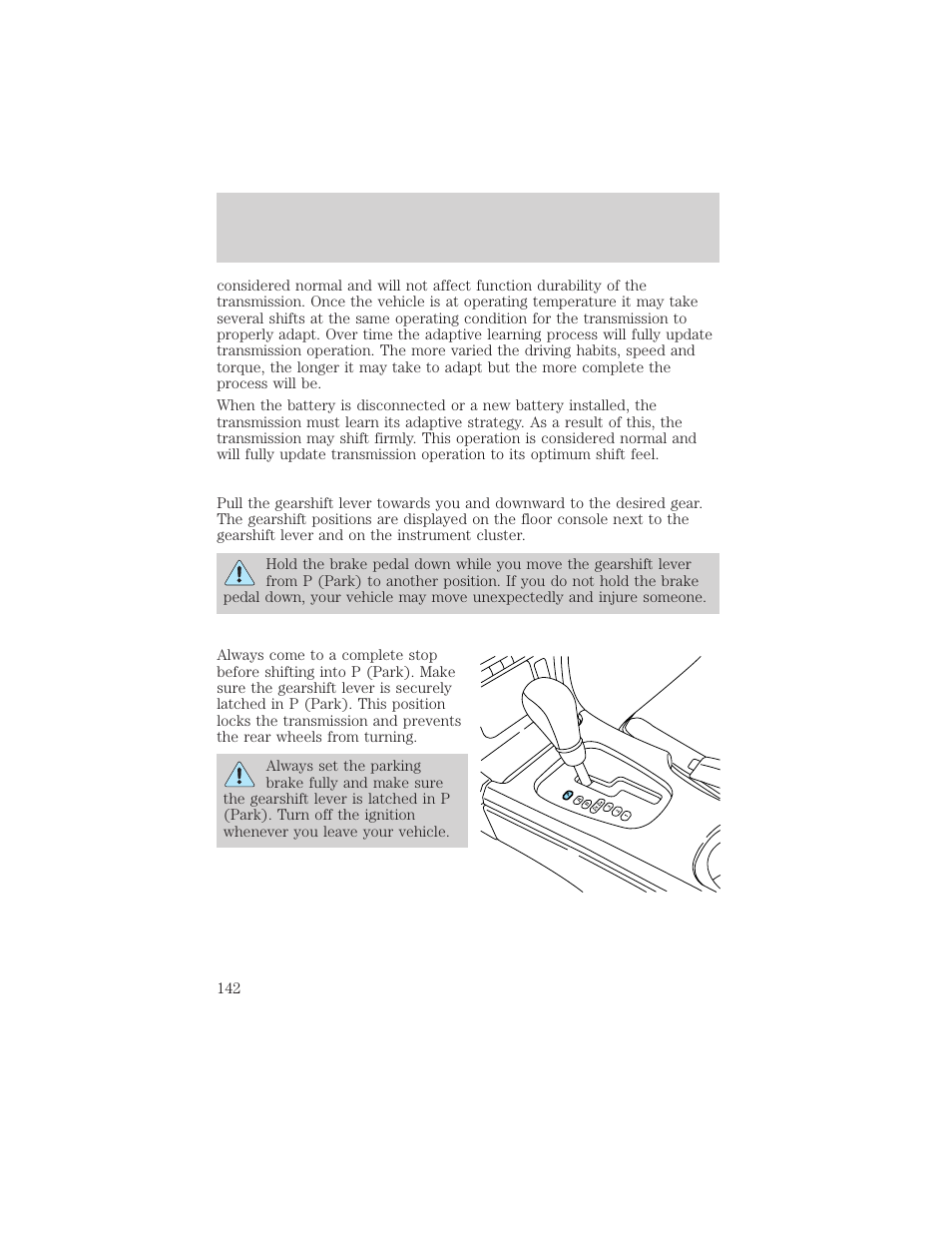 Driving | FORD 2002 Thunderbird v.1 User Manual | Page 142 / 248