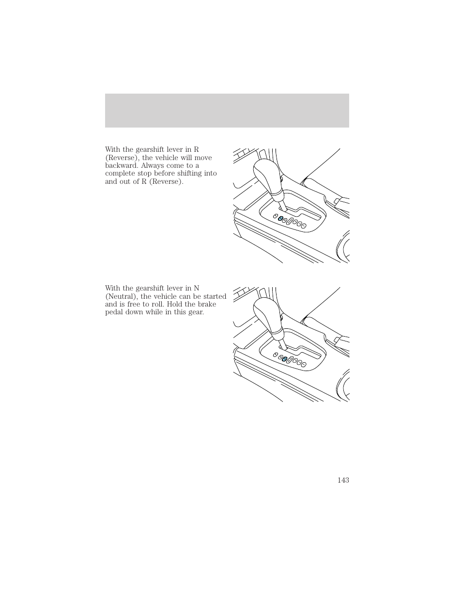 Driving | FORD 2002 Thunderbird v.1 User Manual | Page 143 / 248