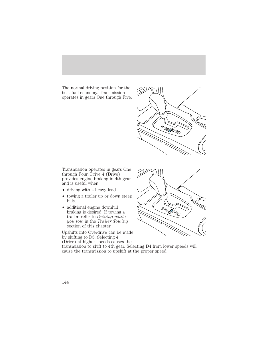 Driving | FORD 2002 Thunderbird v.1 User Manual | Page 144 / 248