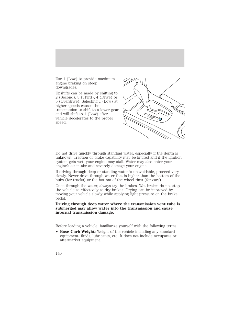 Driving | FORD 2002 Thunderbird v.1 User Manual | Page 146 / 248