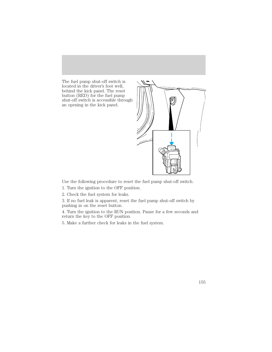 Roadside emergencies | FORD 2002 Thunderbird v.1 User Manual | Page 155 / 248