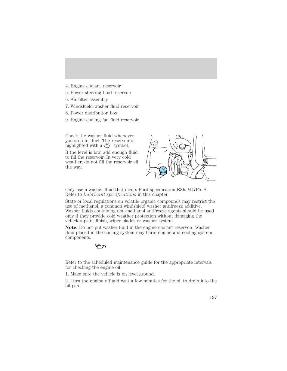 Maintenance and specifications | FORD 2002 Thunderbird v.1 User Manual | Page 197 / 248