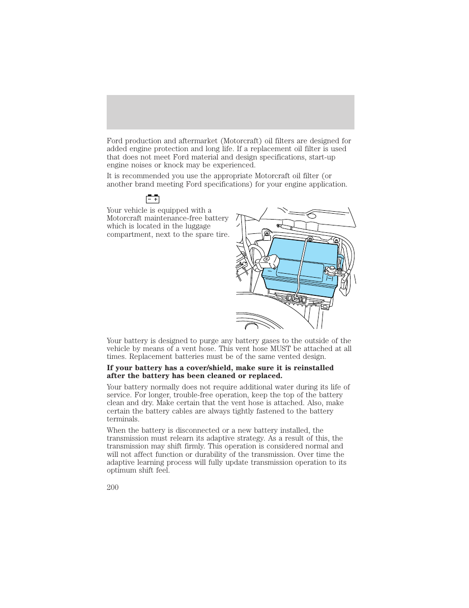 Maintenance and specifications | FORD 2002 Thunderbird v.1 User Manual | Page 200 / 248