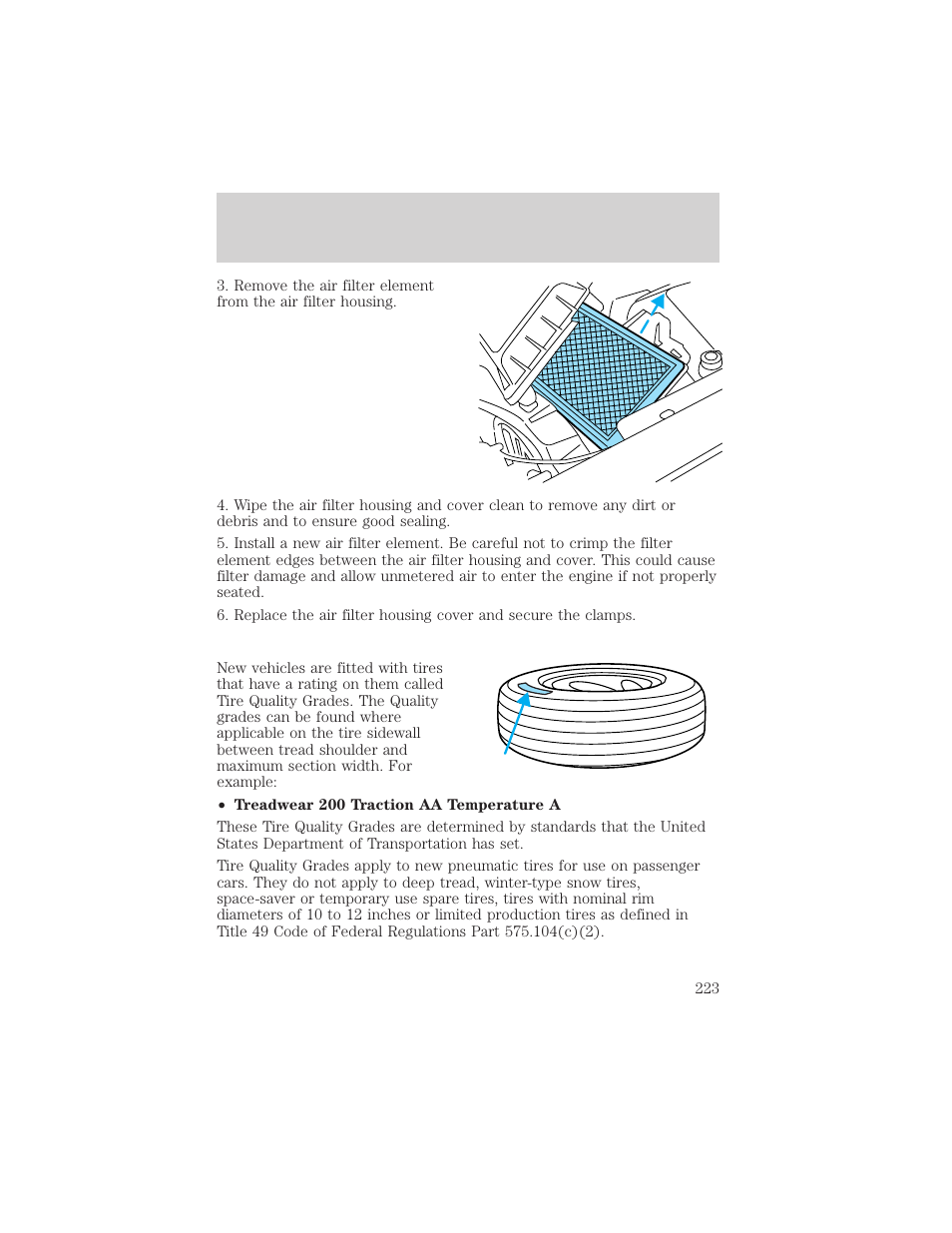 Maintenance and specifications | FORD 2002 Thunderbird v.1 User Manual | Page 223 / 248