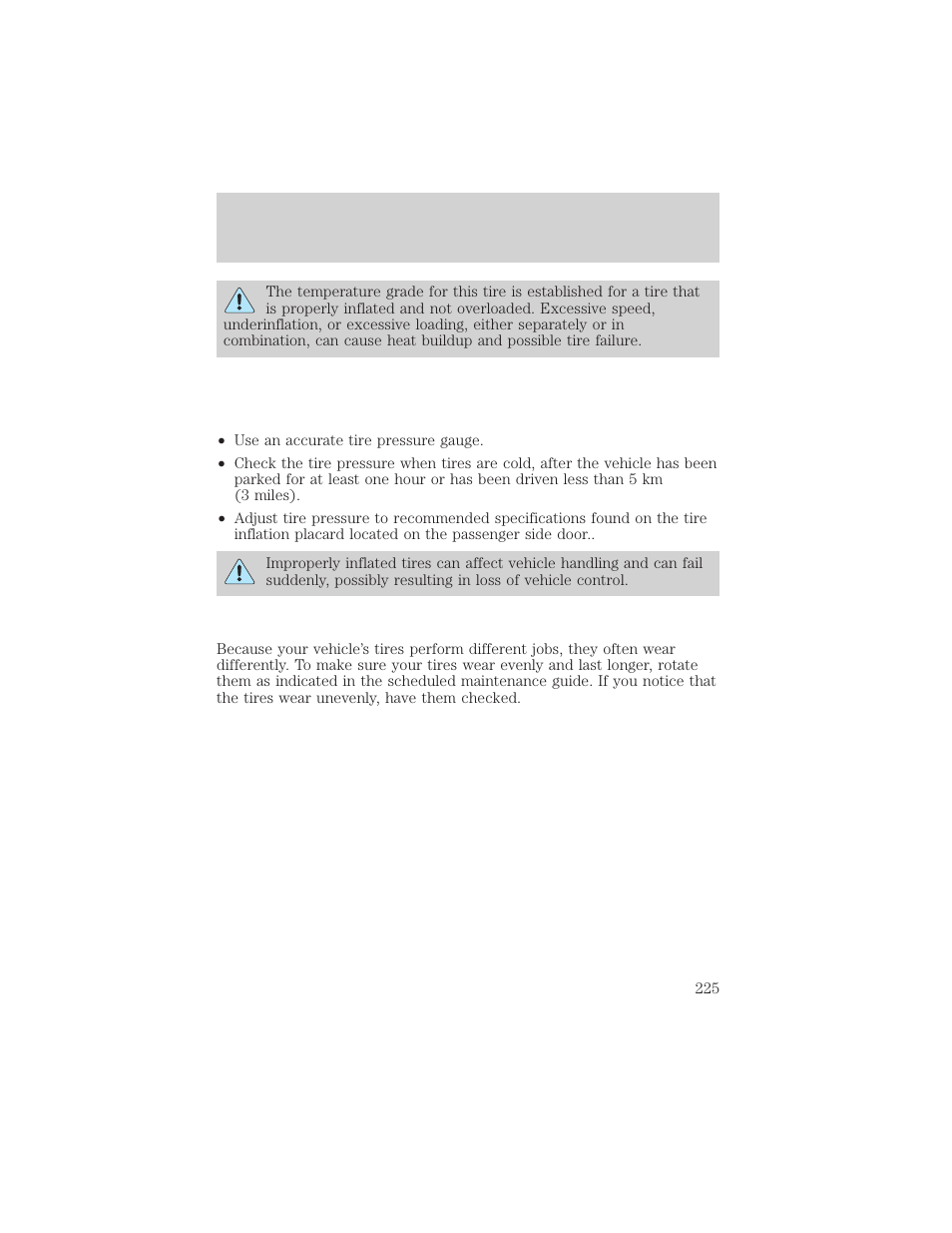 Maintenance and specifications | FORD 2002 Thunderbird v.1 User Manual | Page 225 / 248