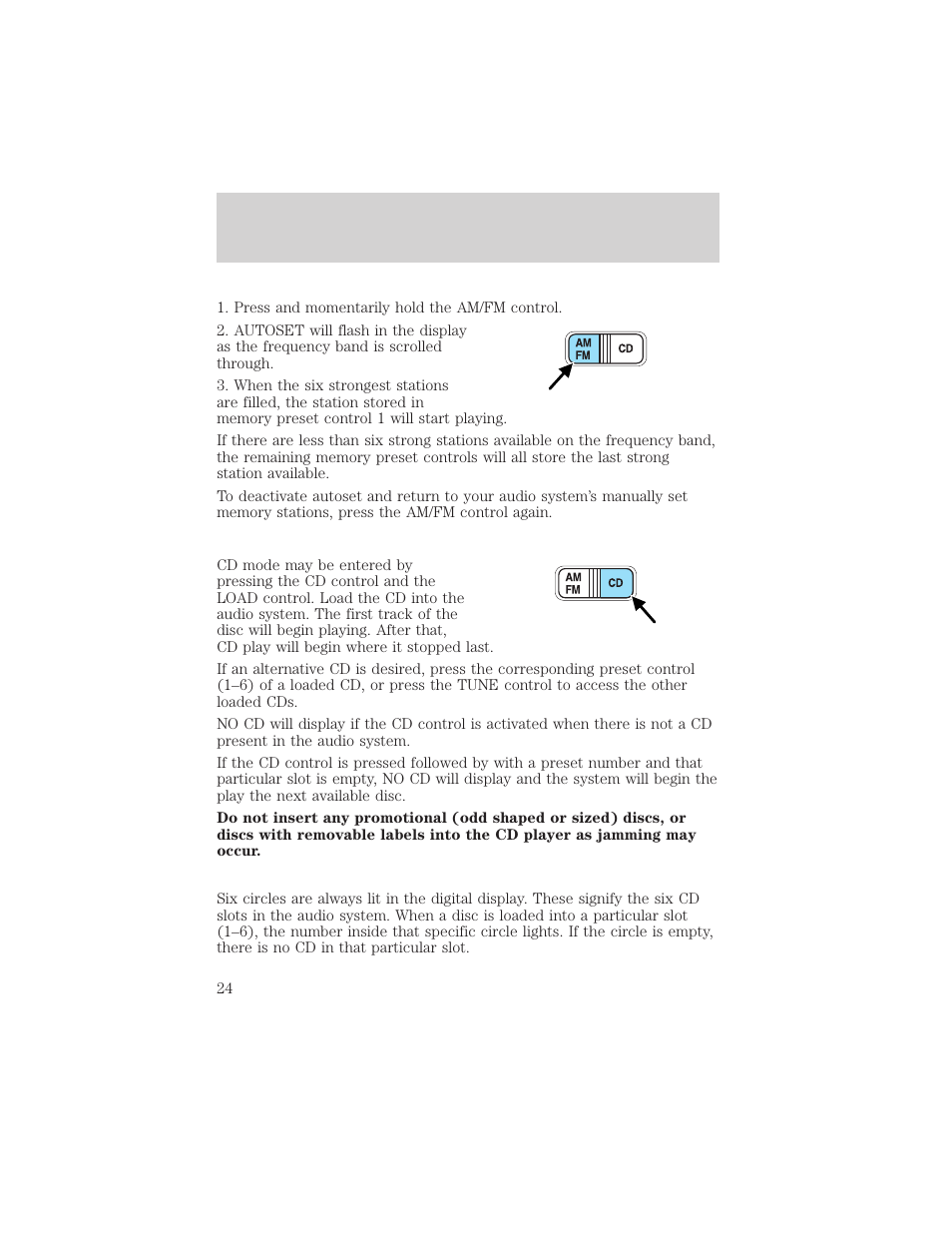 Entertainment systems | FORD 2002 Thunderbird v.1 User Manual | Page 24 / 248