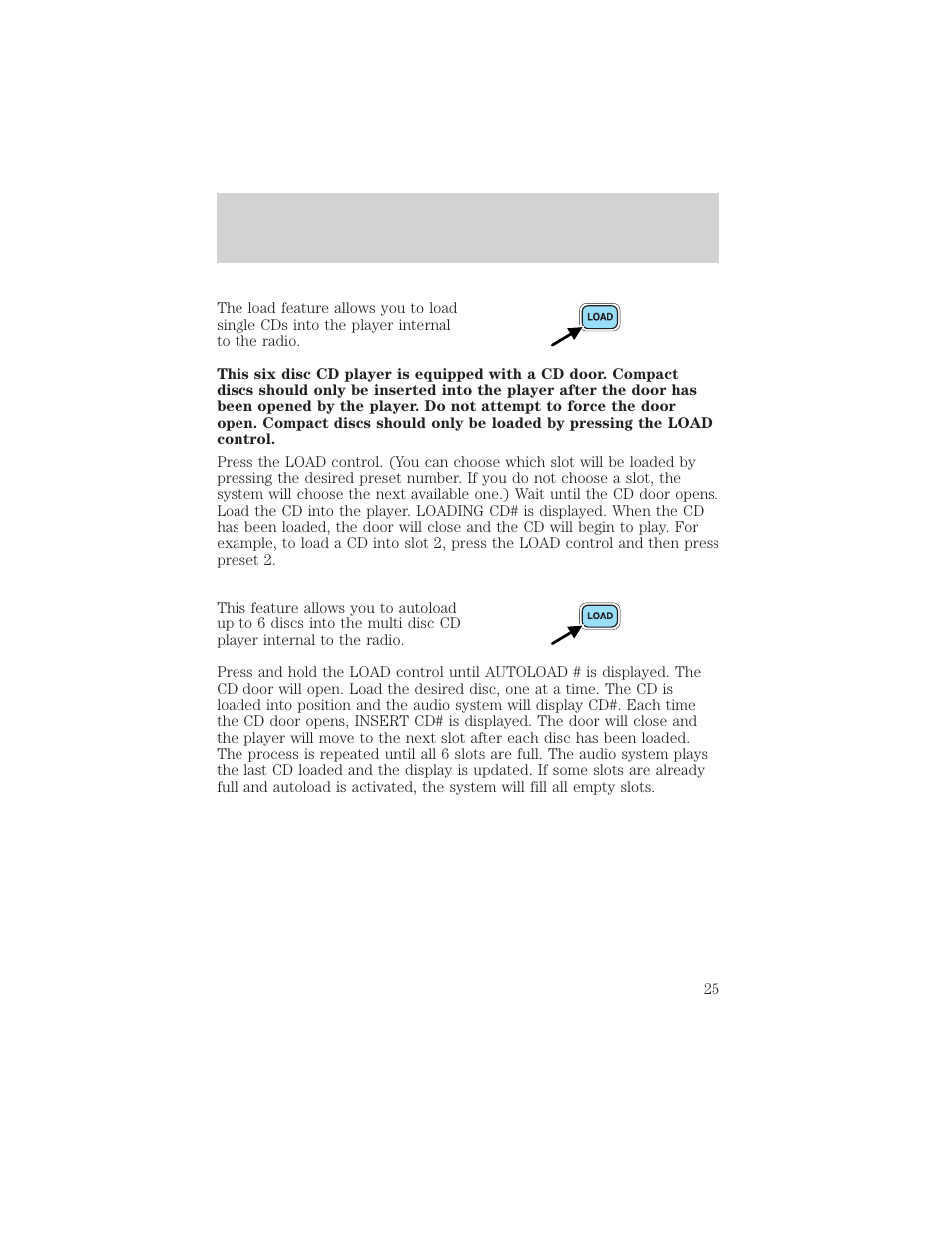 Entertainment systems | FORD 2002 Thunderbird v.1 User Manual | Page 25 / 248