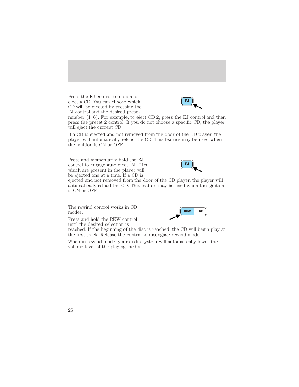 Entertainment systems | FORD 2002 Thunderbird v.1 User Manual | Page 26 / 248