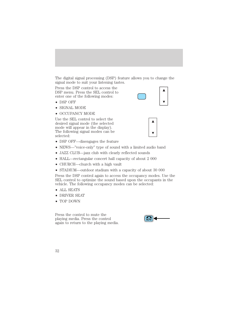 Entertainment systems | FORD 2002 Thunderbird v.1 User Manual | Page 32 / 248