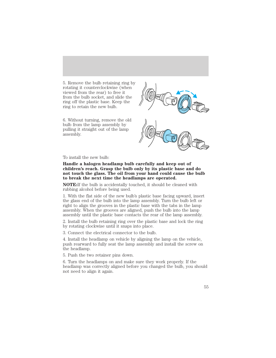 Lights | FORD 2002 Thunderbird v.1 User Manual | Page 55 / 248