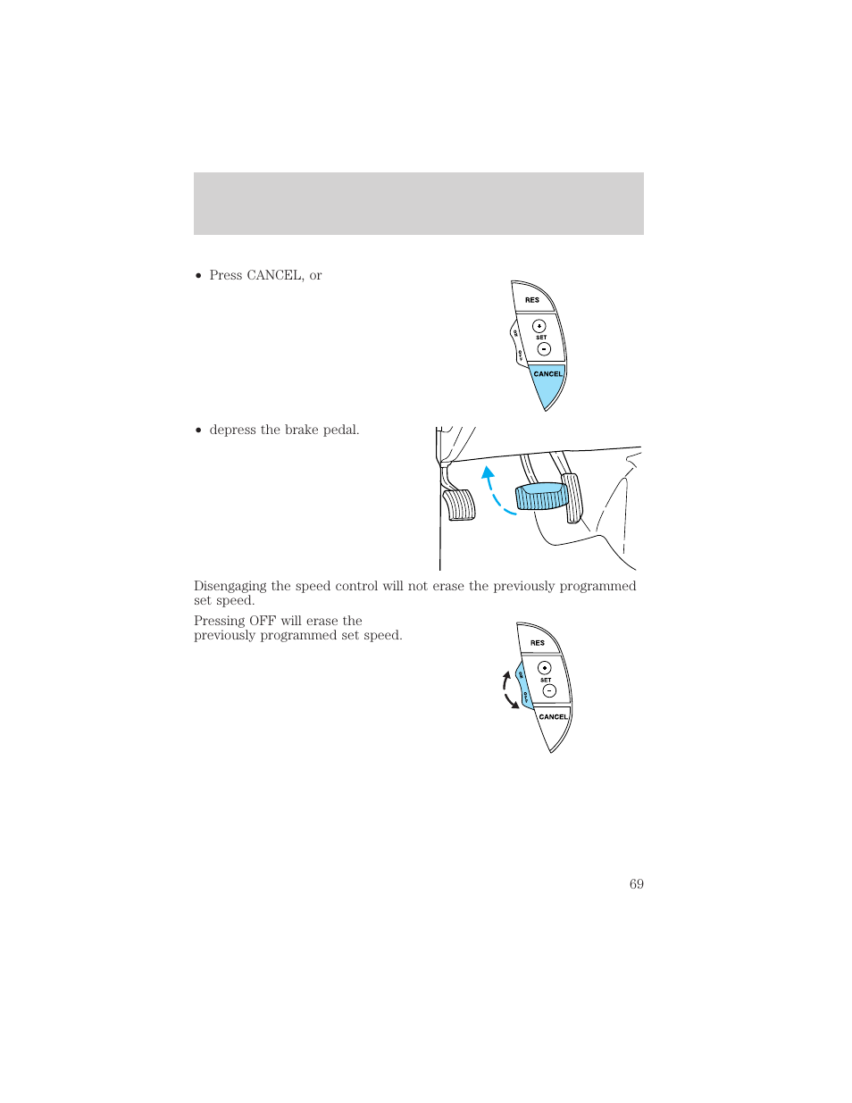 Driver controls | FORD 2002 Thunderbird v.1 User Manual | Page 69 / 248
