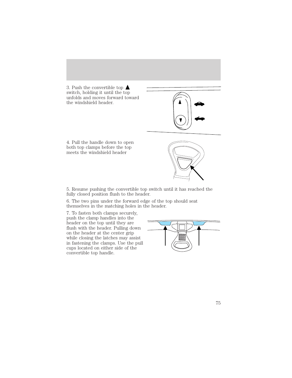 Driver controls | FORD 2002 Thunderbird v.1 User Manual | Page 75 / 248