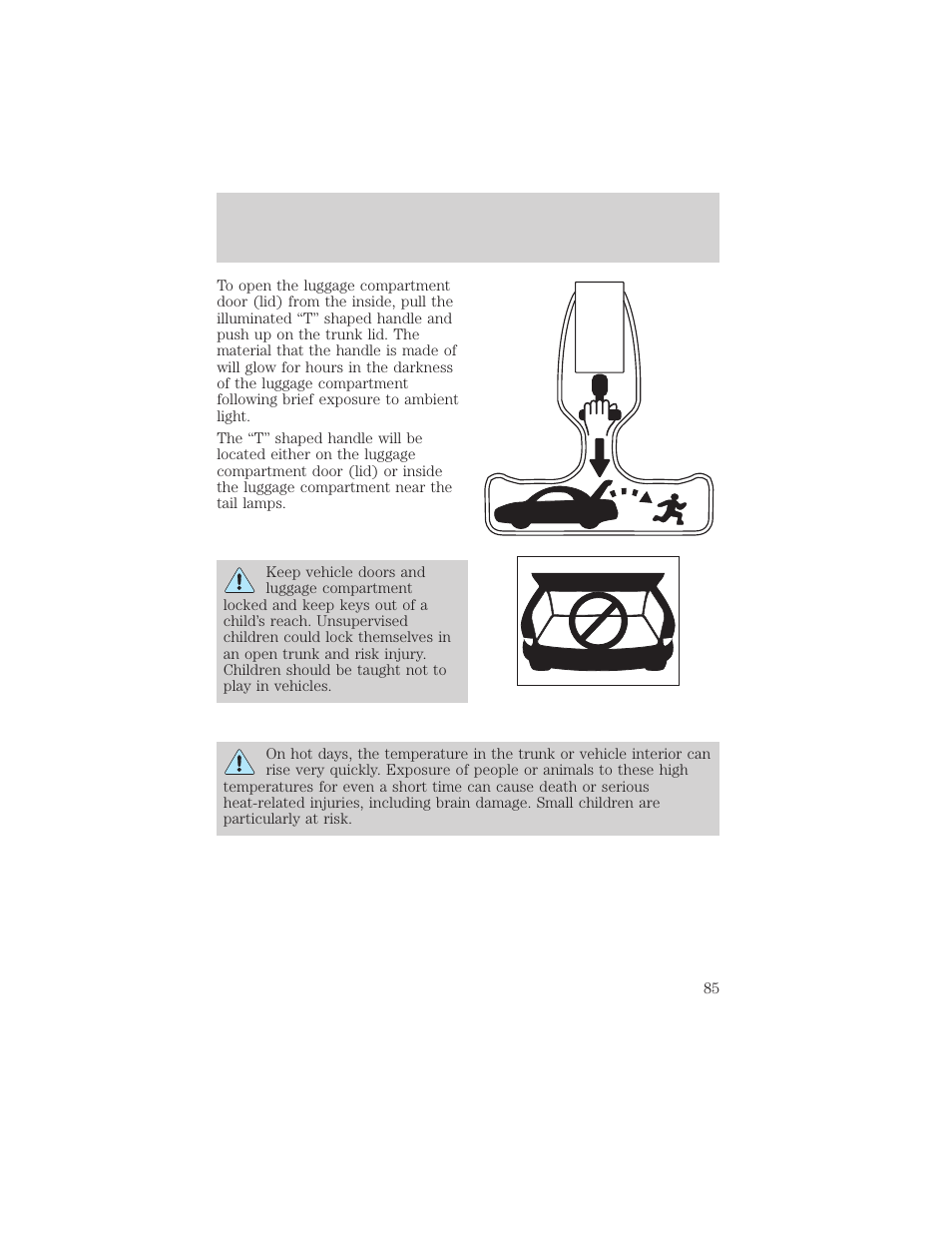 Locks and security | FORD 2002 Thunderbird v.1 User Manual | Page 85 / 248