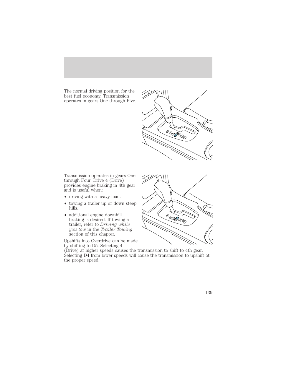 Driving | FORD 2002 Thunderbird v.2 User Manual | Page 139 / 232