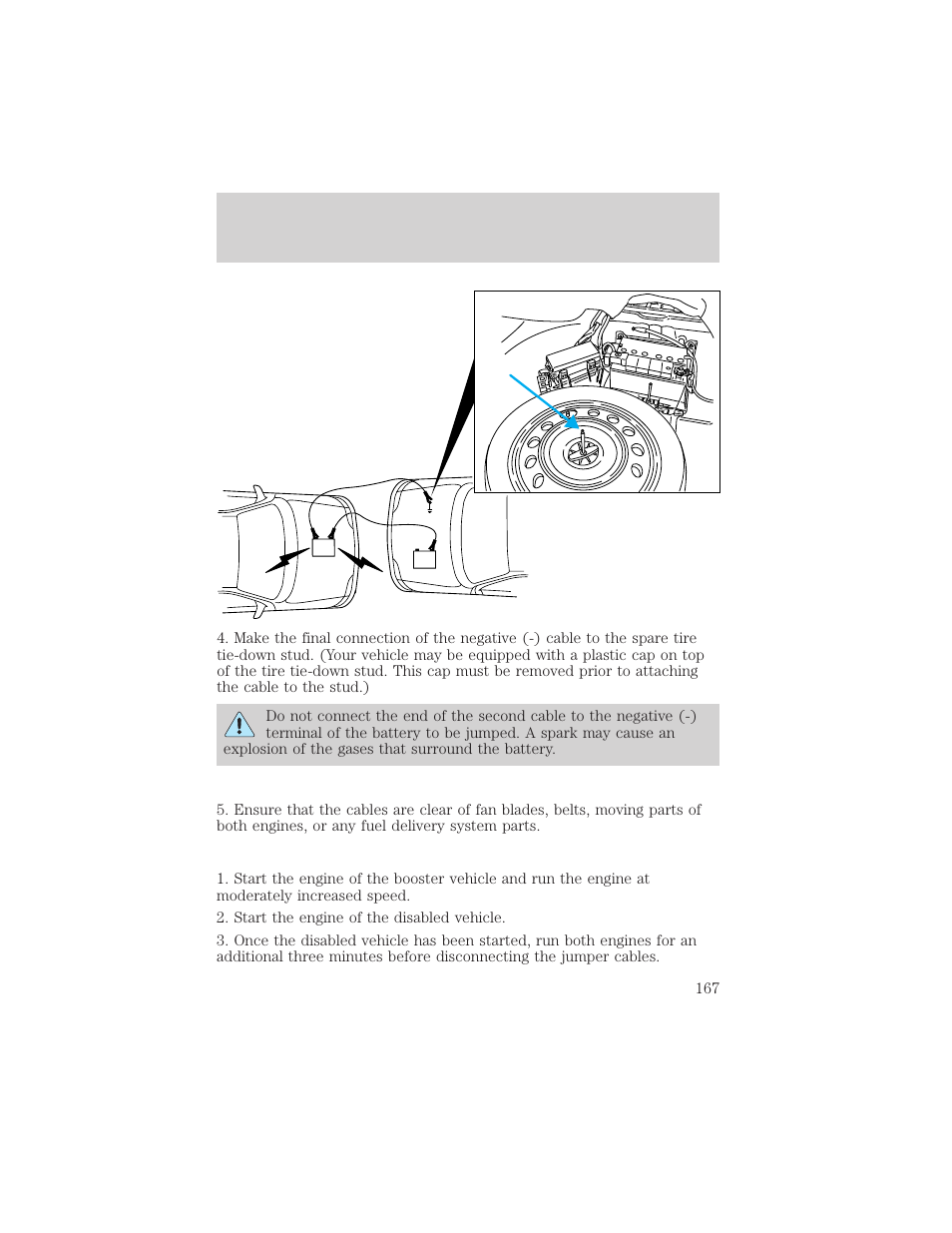 Roadside emergencies | FORD 2002 Thunderbird v.2 User Manual | Page 167 / 232