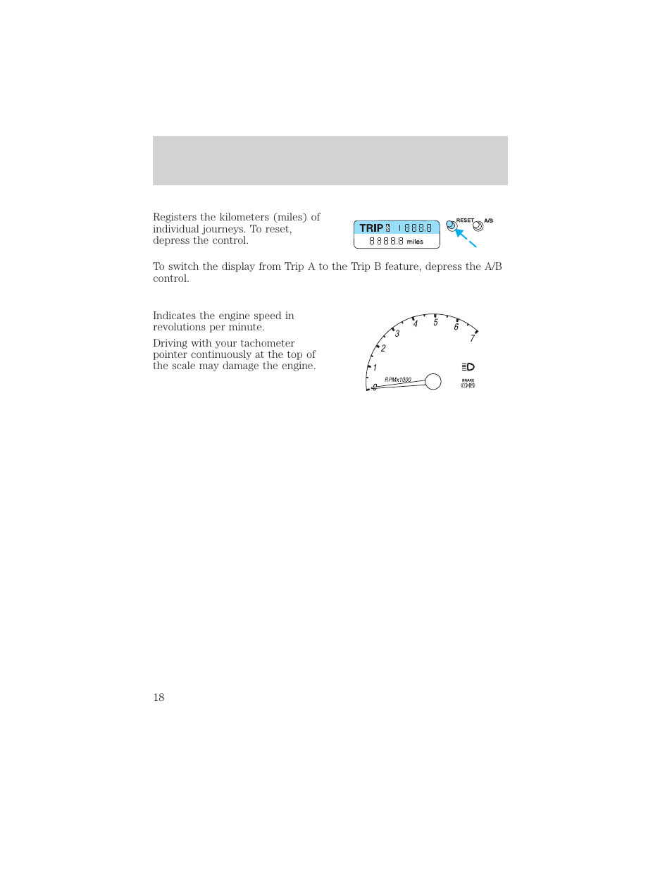 Instrument cluster | FORD 2002 Thunderbird v.2 User Manual | Page 18 / 232