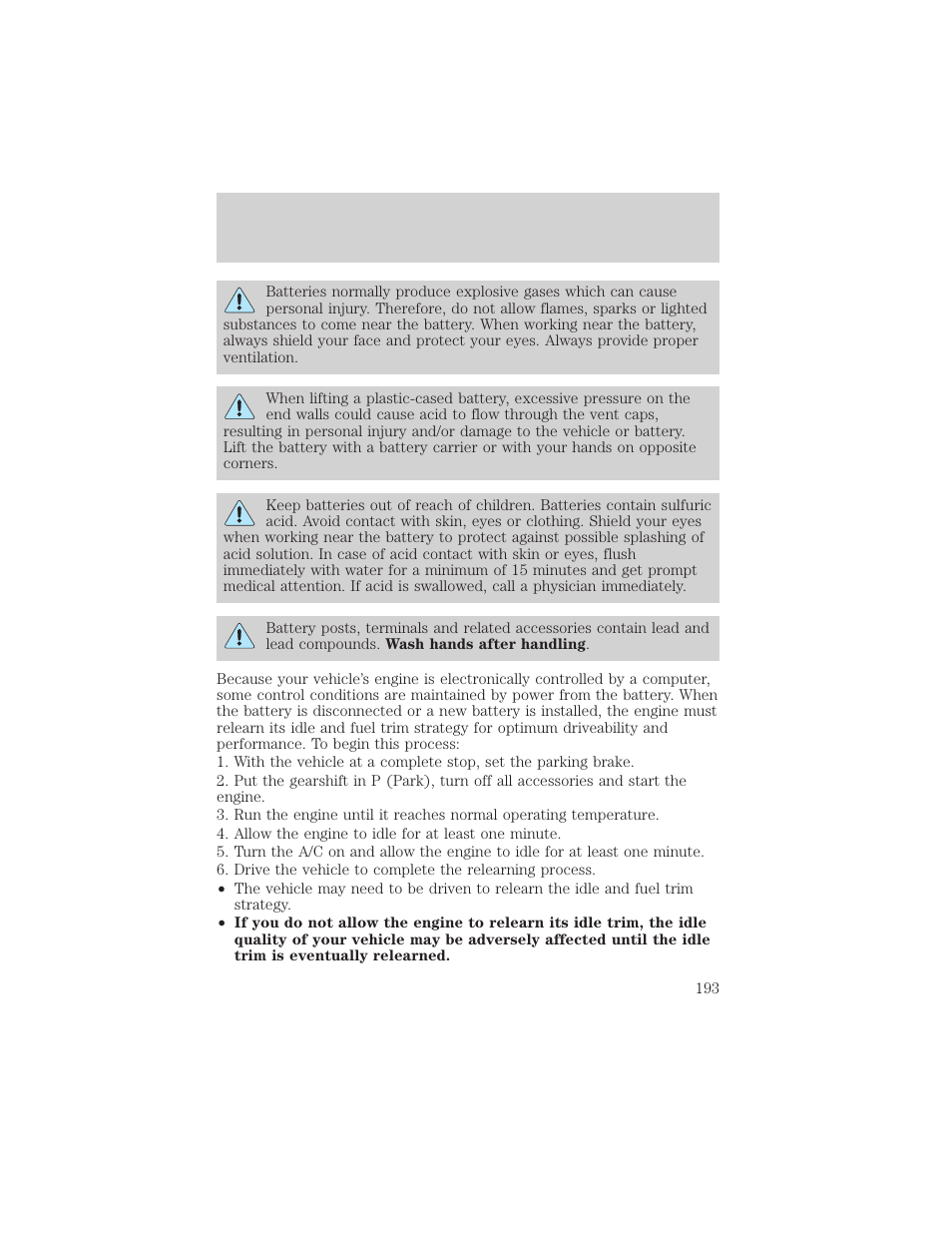 Maintenance and specifications | FORD 2002 Thunderbird v.2 User Manual | Page 193 / 232