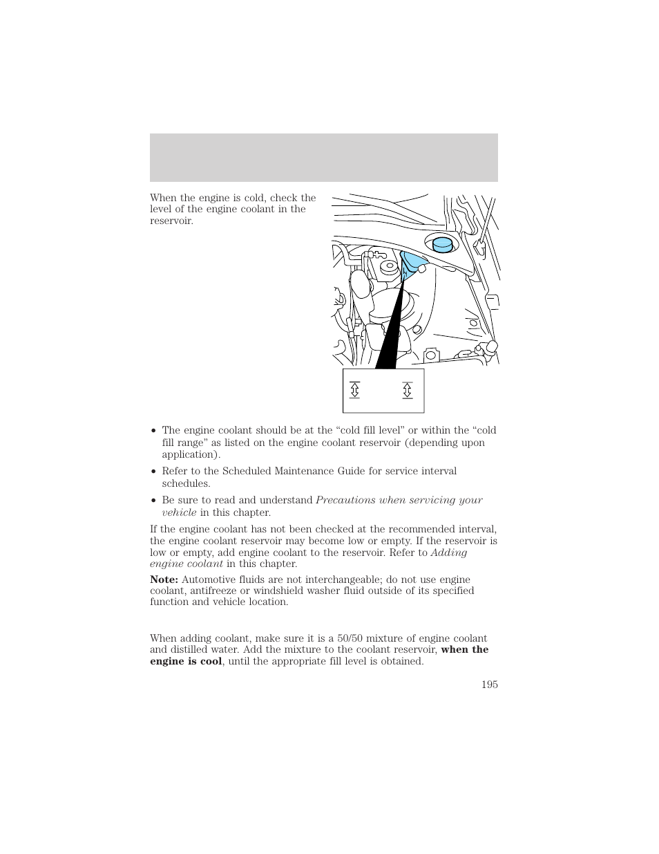 Maintenance and specifications | FORD 2002 Thunderbird v.2 User Manual | Page 195 / 232