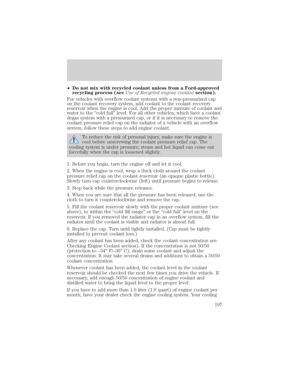 Maintenance and specifications | FORD 2002 Thunderbird v.2 User Manual | Page 197 / 232