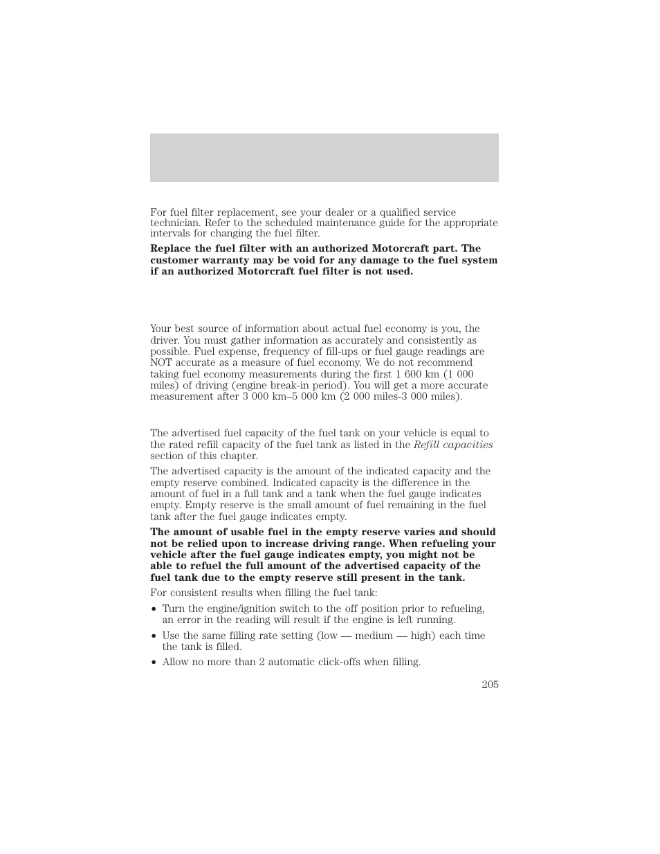 Maintenance and specifications | FORD 2002 Thunderbird v.2 User Manual | Page 205 / 232