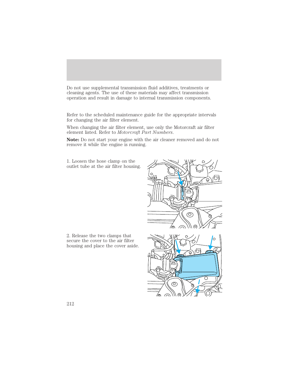 Maintenance and specifications | FORD 2002 Thunderbird v.2 User Manual | Page 212 / 232