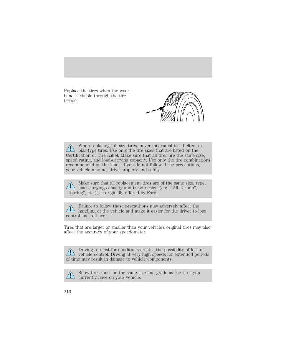 Maintenance and specifications | FORD 2002 Thunderbird v.2 User Manual | Page 216 / 232