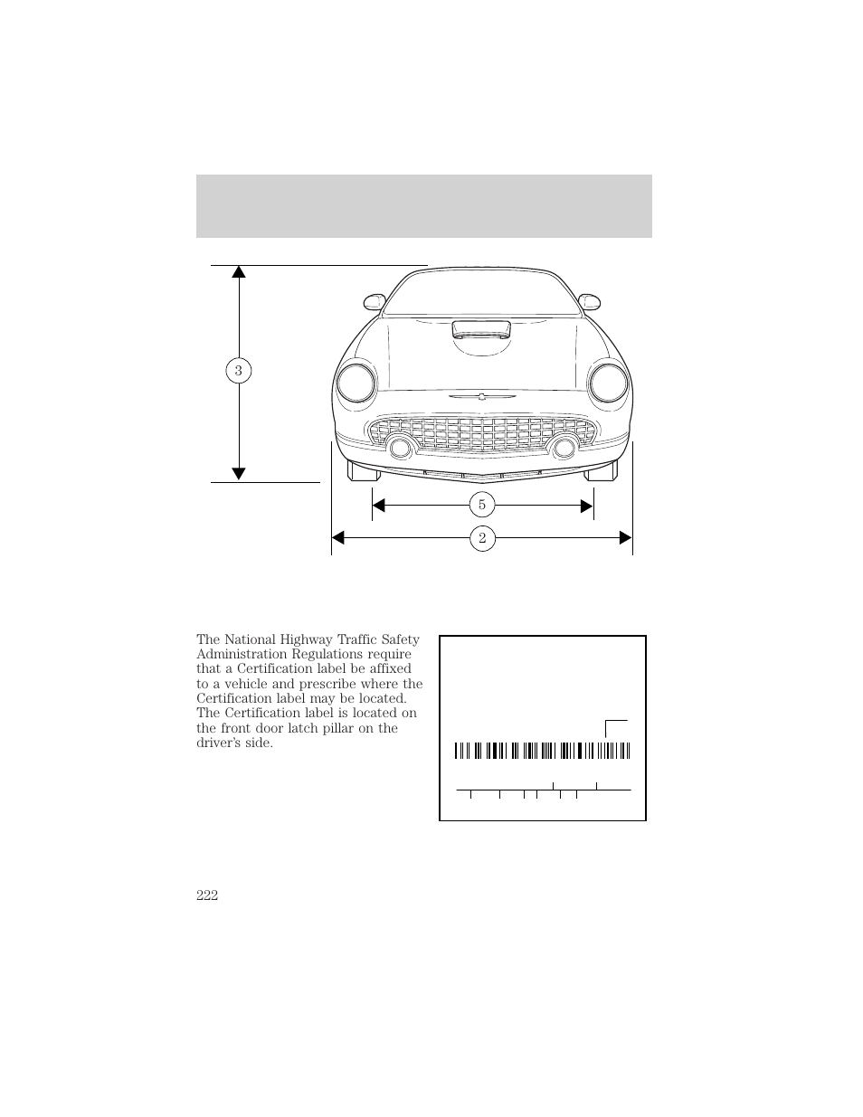Maintenance and specifications | FORD 2002 Thunderbird v.2 User Manual | Page 222 / 232
