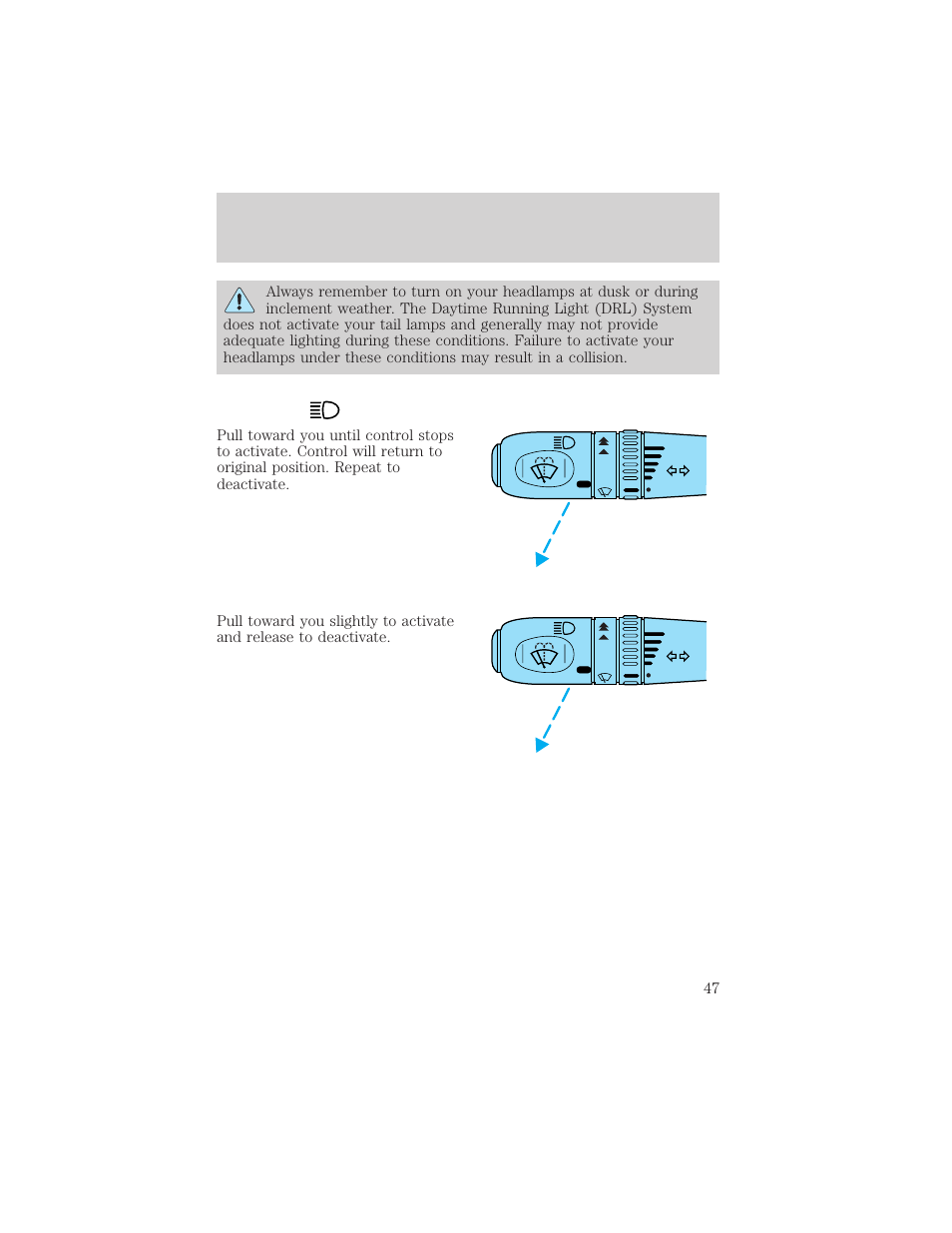 Lights | FORD 2002 Thunderbird v.2 User Manual | Page 47 / 232