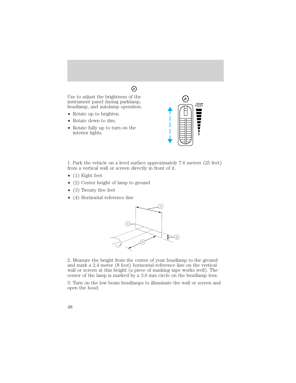 Lights | FORD 2002 Thunderbird v.2 User Manual | Page 48 / 232