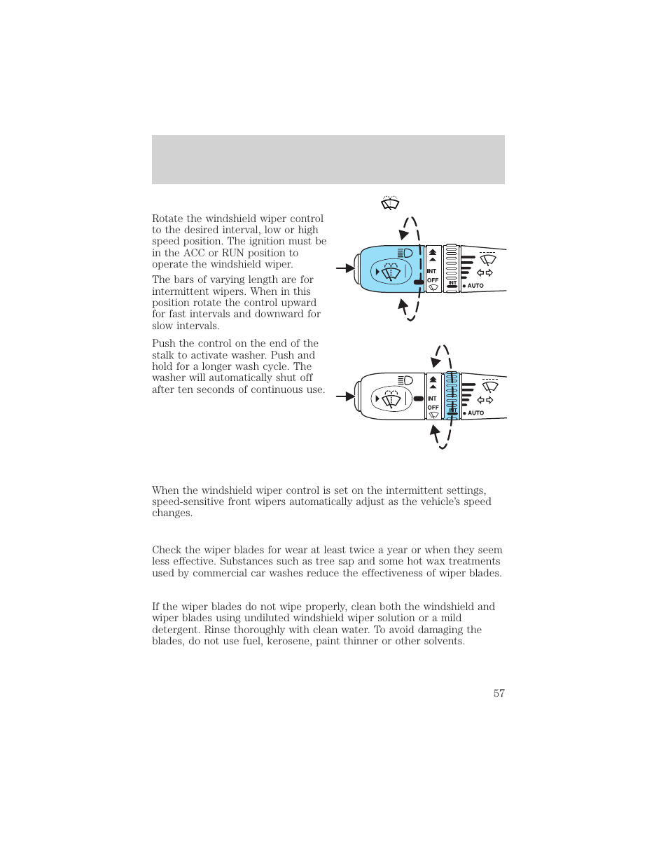 Driver controls | FORD 2002 Thunderbird v.2 User Manual | Page 57 / 232