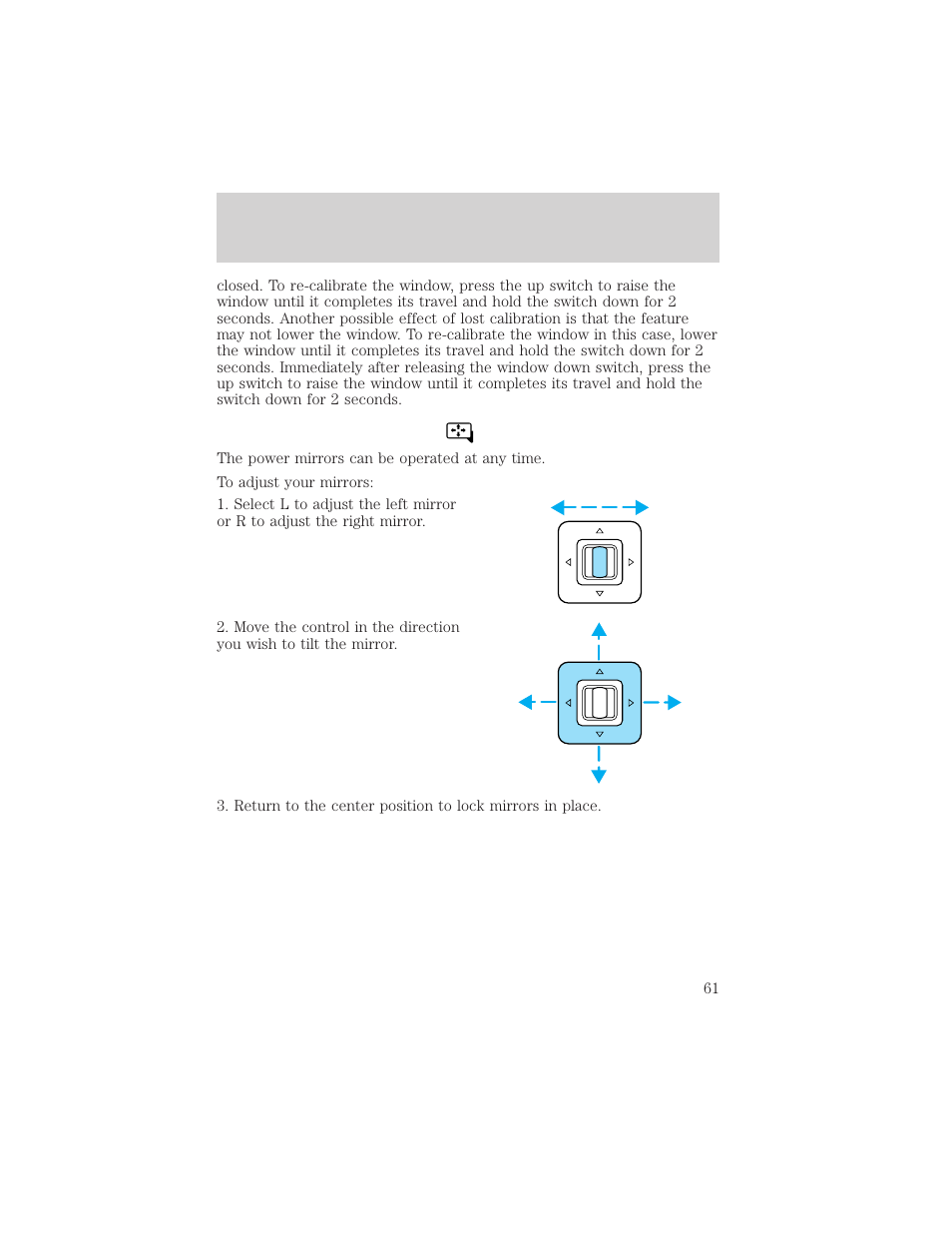 Driver controls | FORD 2002 Thunderbird v.2 User Manual | Page 61 / 232