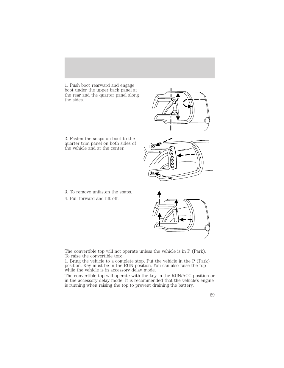Driver controls | FORD 2002 Thunderbird v.2 User Manual | Page 69 / 232