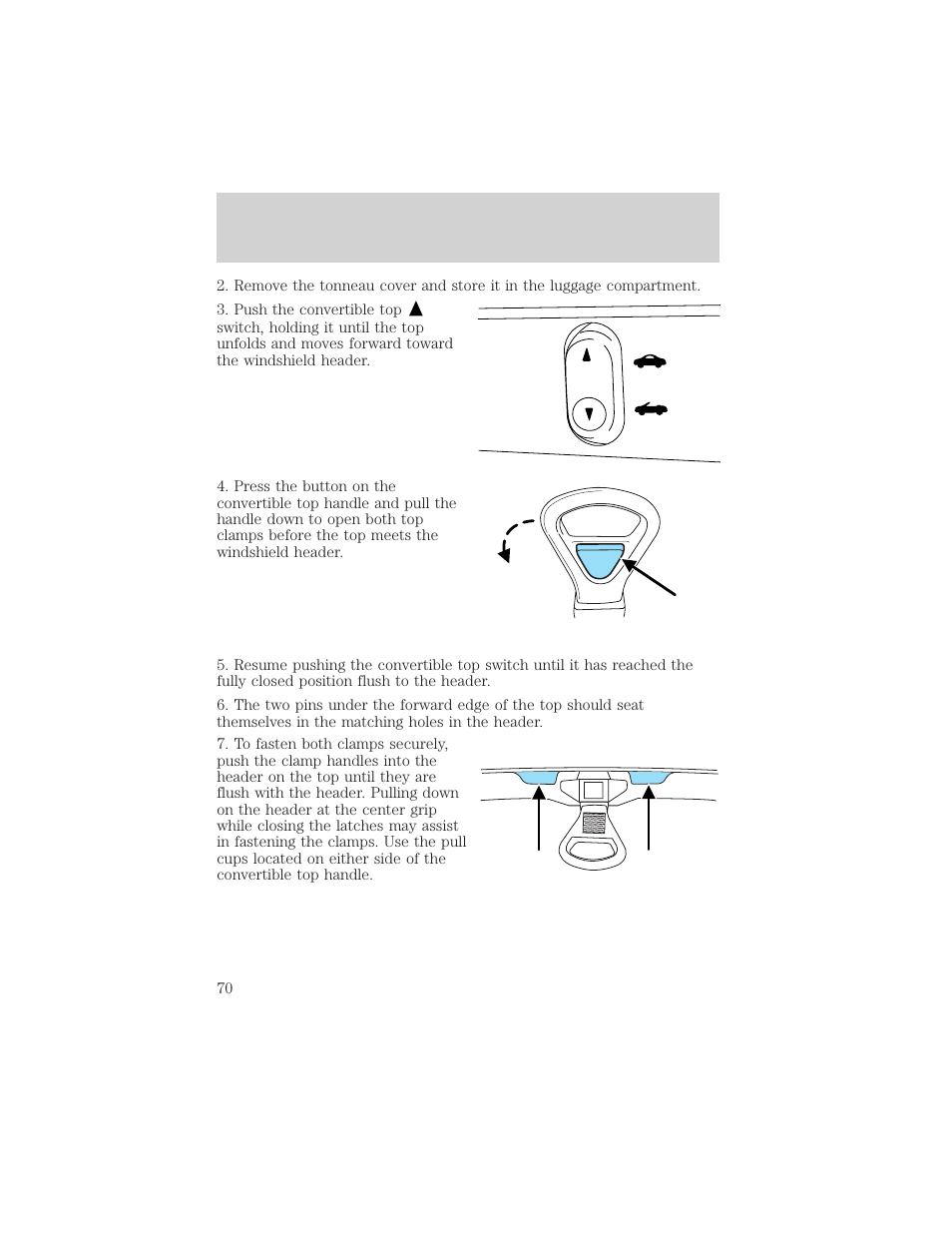 Driver controls | FORD 2002 Thunderbird v.2 User Manual | Page 70 / 232