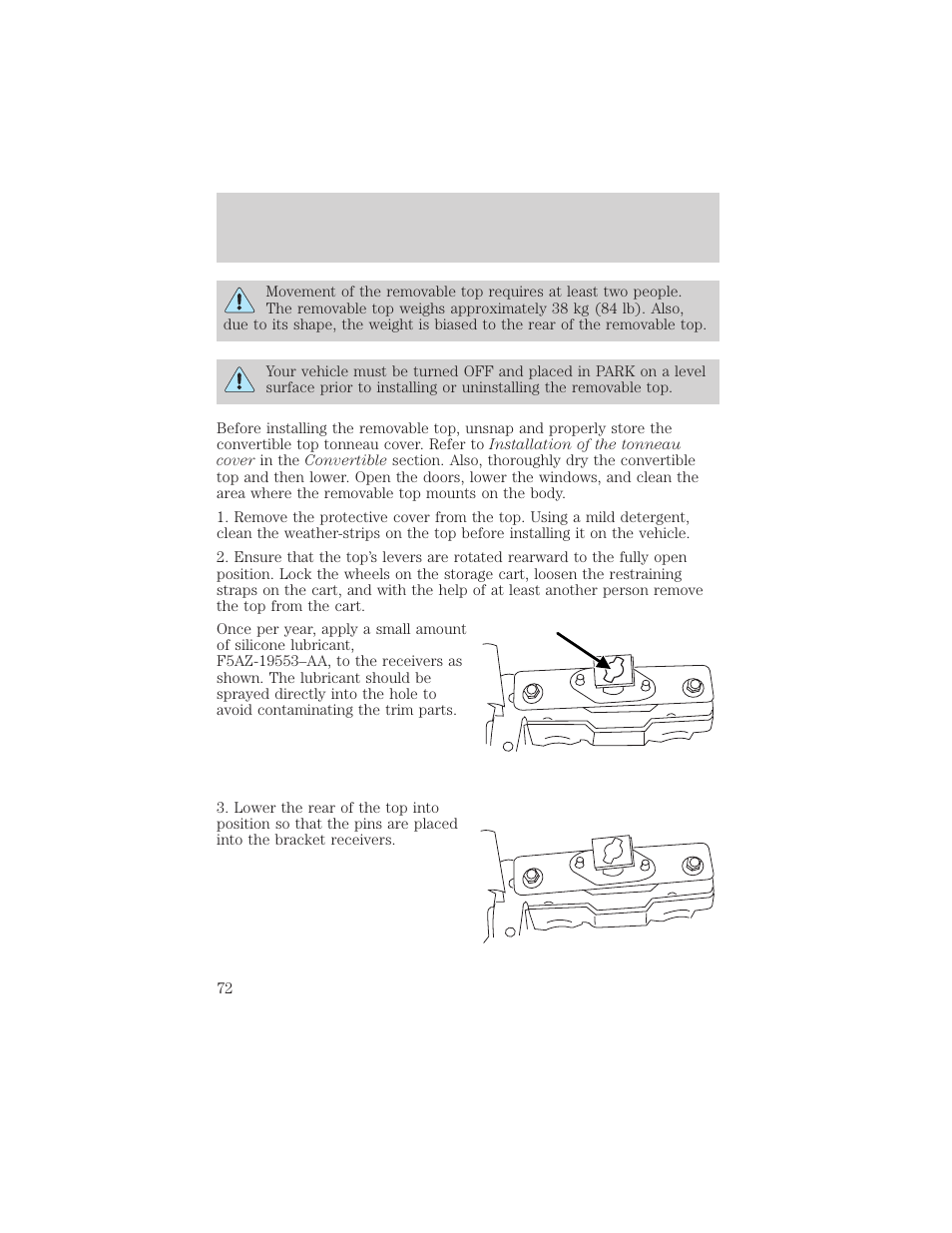 Driver controls | FORD 2002 Thunderbird v.2 User Manual | Page 72 / 232