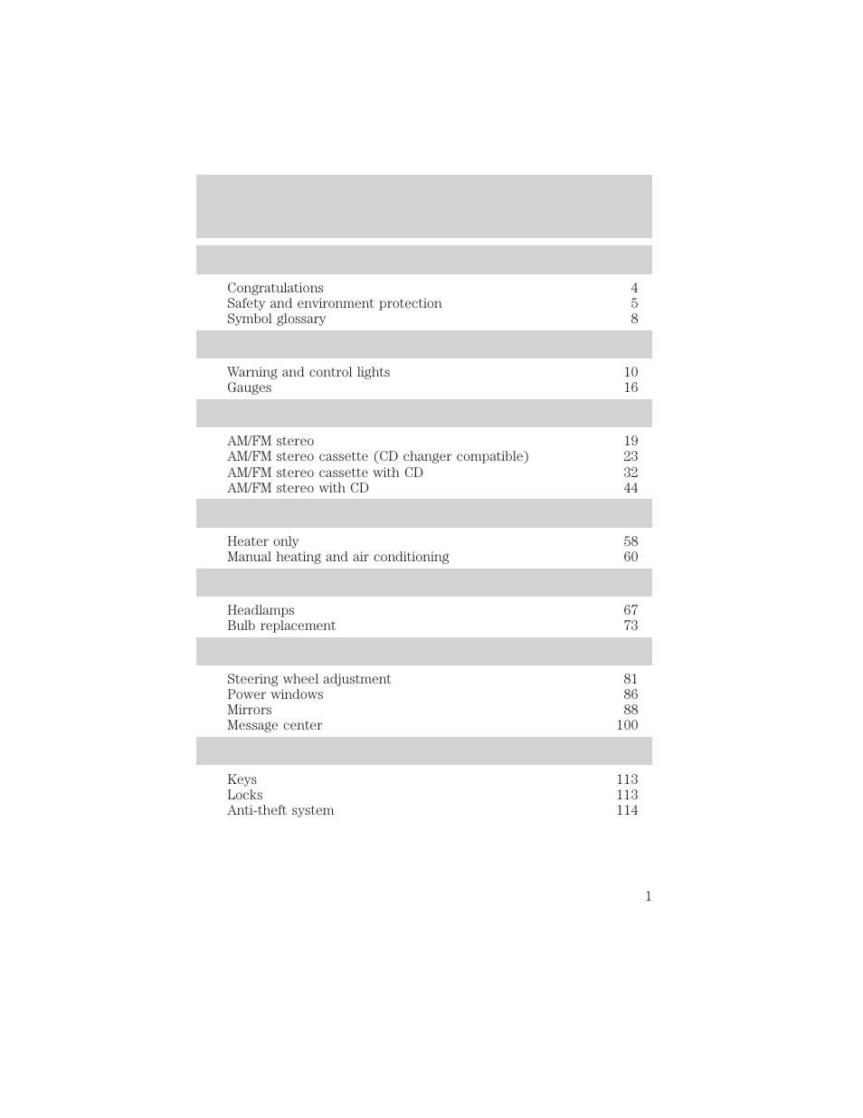 FORD 2002 Windstar v.1 User Manual | 296 pages