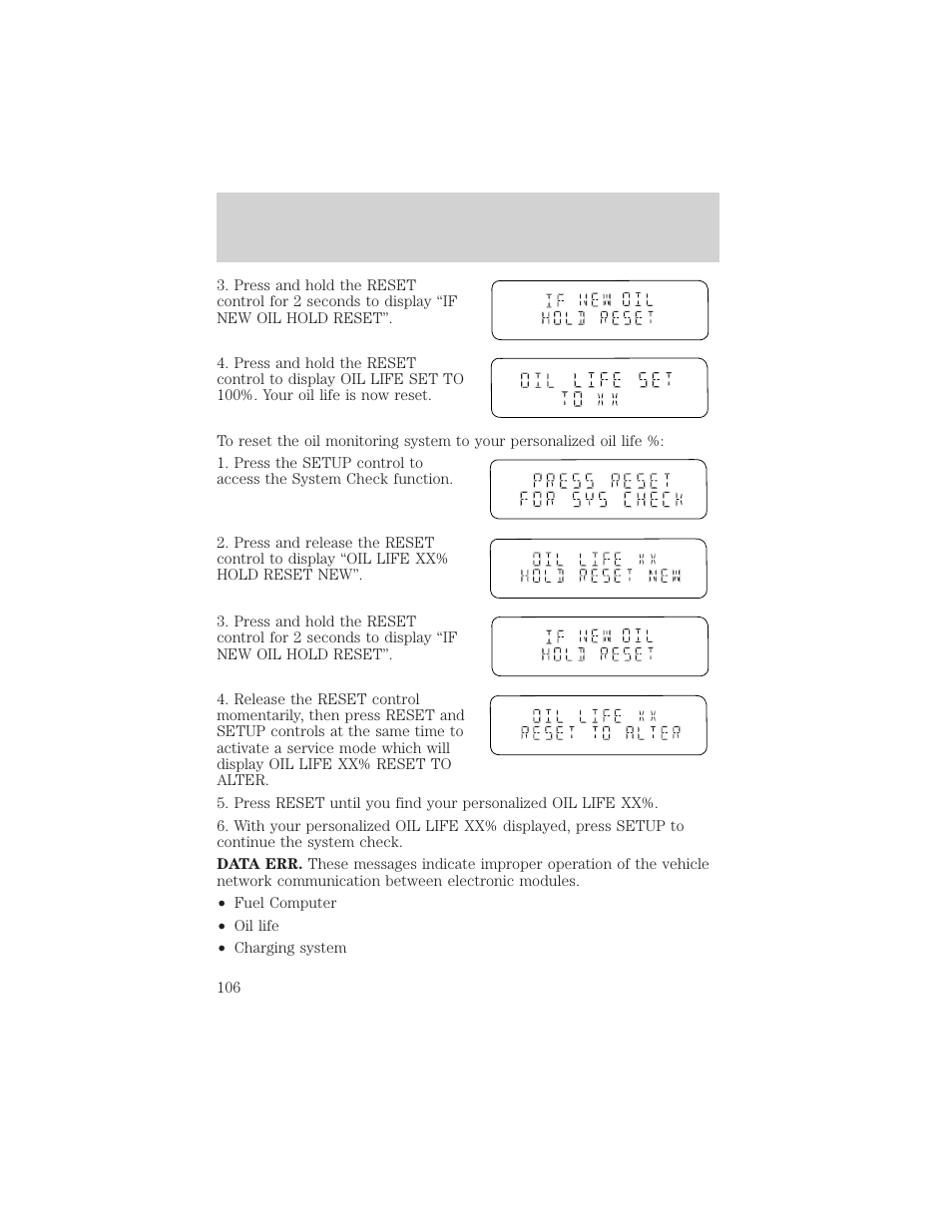 Driver controls | FORD 2002 Windstar v.1 User Manual | Page 106 / 296