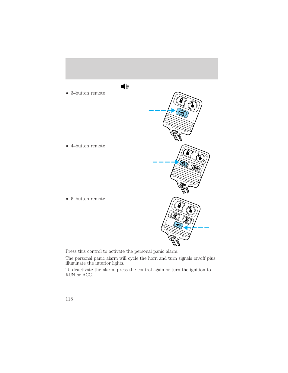 Locks and security | FORD 2002 Windstar v.1 User Manual | Page 118 / 296