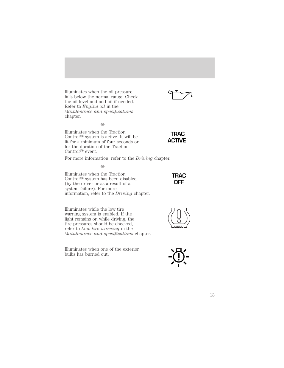 Instrument cluster | FORD 2002 Windstar v.1 User Manual | Page 13 / 296