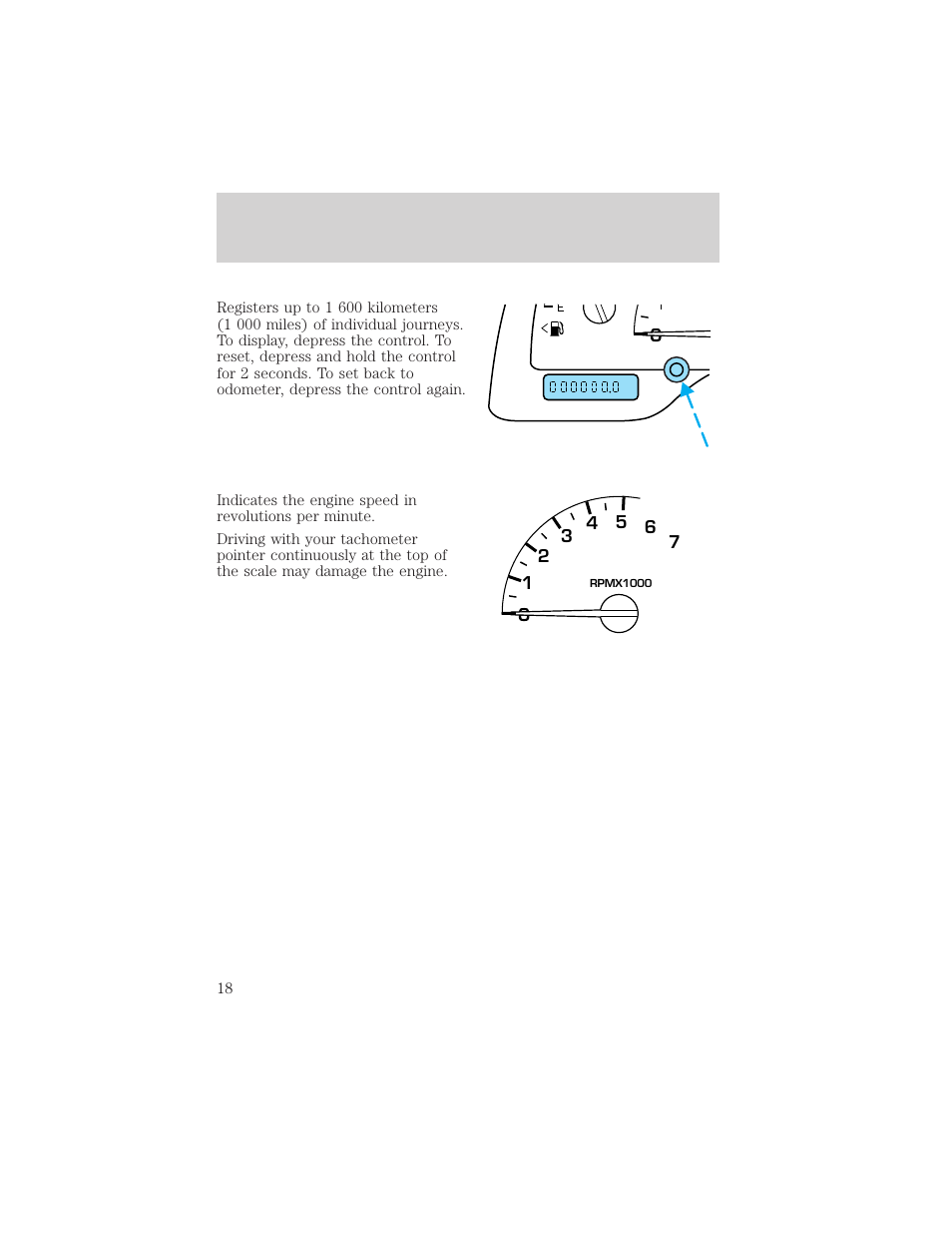 Instrument cluster | FORD 2002 Windstar v.1 User Manual | Page 18 / 296