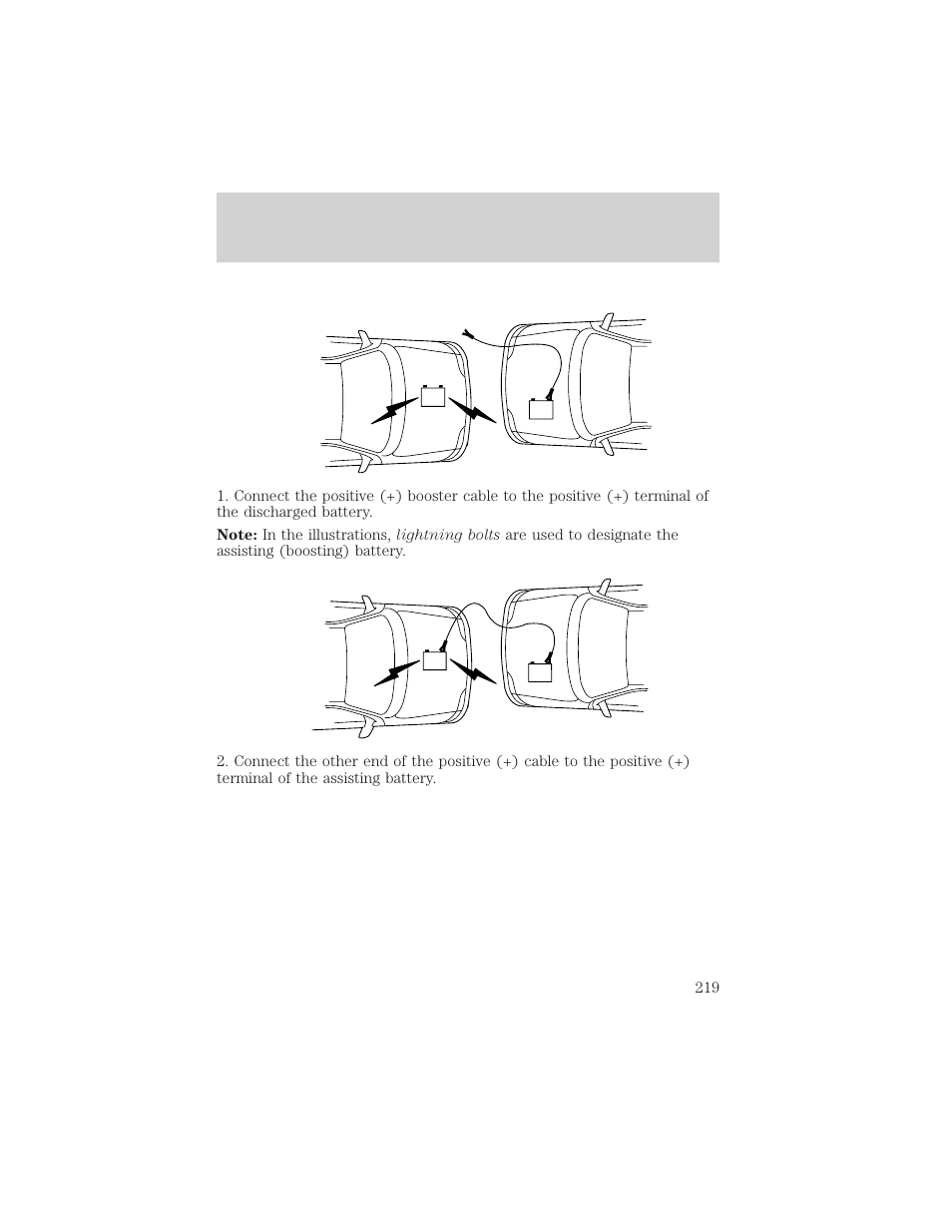 Roadside emergencies | FORD 2002 Windstar v.1 User Manual | Page 219 / 296