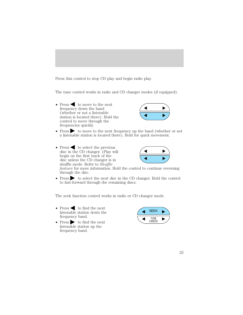 Entertainment systems | FORD 2002 Windstar v.1 User Manual | Page 25 / 296