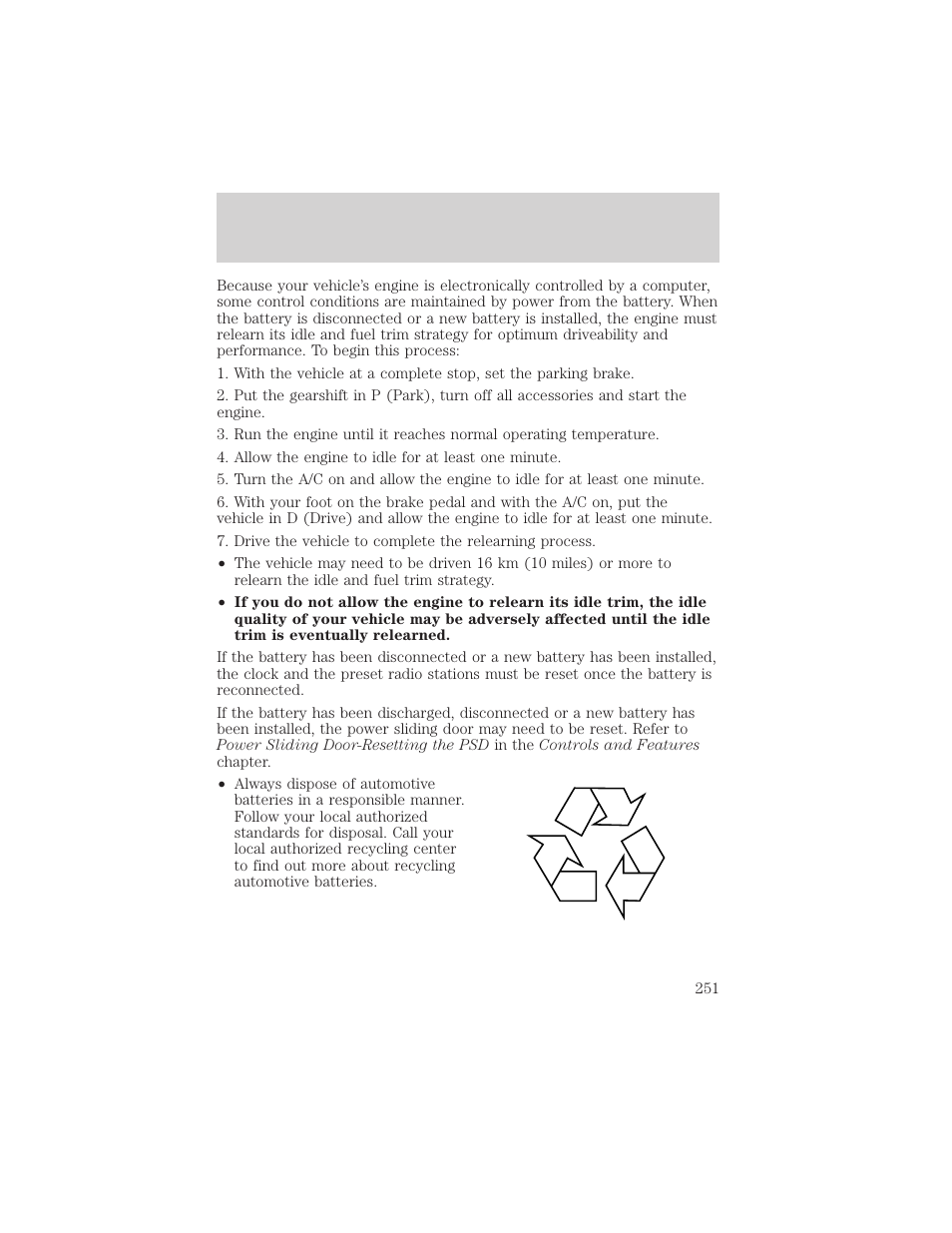 Maintenance and specifications | FORD 2002 Windstar v.1 User Manual | Page 251 / 296