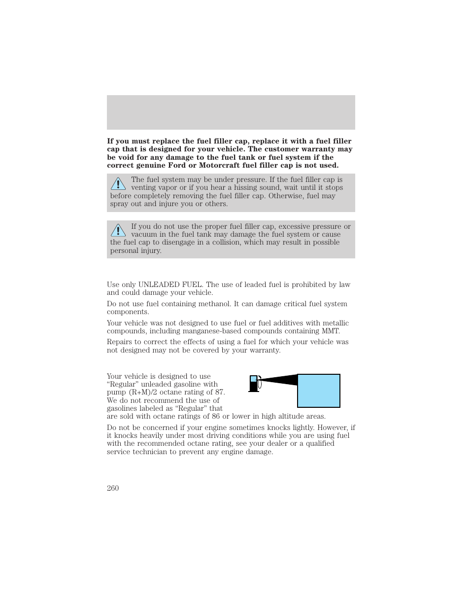 FORD 2002 Windstar v.1 User Manual | Page 260 / 296