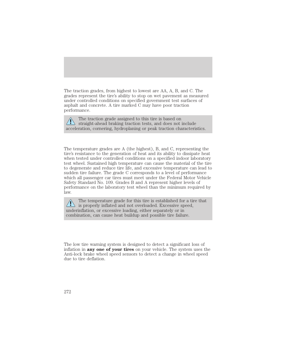 Maintenance and specifications | FORD 2002 Windstar v.1 User Manual | Page 272 / 296
